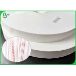 FDA Food Grade 27mm - 44mm 28gsm Straw Wrapping Paper Roll For Packing Straws for sale
