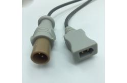 China 2 Pin PH Temperature Probe Adaptor Cable , Rectal / Esophageal Temperature Probe supplier