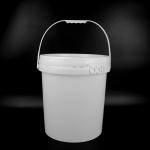 Round 11.5 Inch Diameter Five Gallon Plastic Pails 15.5 Inch Height for sale