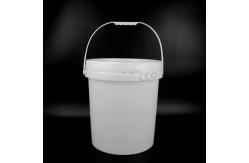 China Round 11.5 Inch Diameter Five Gallon Plastic Pails 15.5 Inch Height supplier