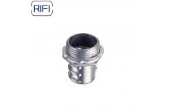 China Flexible Metal 1 Inch Conduit Fittings Zinc Screw In Connector supplier