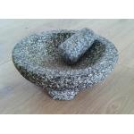 Kitchen Heavy Manual Granite Stone Mortar And Pestle Garlic Spice Nuts Press for sale