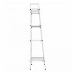 Home Office Black 4 Tiers Steel Shelf Rack With Mesh Board