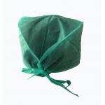 Green Disposable Bouffant Surgical Caps Disposable Scrub Hats for sale