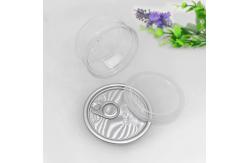 China Empty 211 100ML Plastic Transparent Can With Pull Ring Easy Open Lid supplier