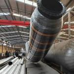 High Strength Synthetic Cord Reinforcement Rubber Discharge Hose for 10degree Bend Angle and Maximum Pressure of 500 Psi for sale