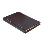 Custom Black A5 Leather Notebook Printing 96 Sheets For Promotion