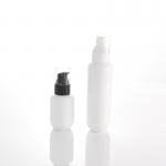 China 162mm 100ml Lotion White Cylindrical Cosmetic Spray Bottles for sale