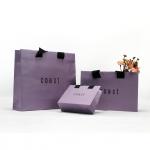 Professional Personalized Paper Bags Iridescent Paper Garment Shopping Bags Set for sale