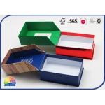 Eco Friendly Customized Recycles Hinged Lid Gift Box 4C Printed Matte Lamination