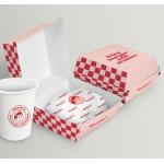Wholesale customized printing eco-friendly and recyclable hamburger boxes