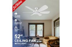 China 6-Blade LED Ceiling Fan with Remote Control and Customizable Suspension Length supplier