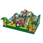 Safari Amusement Park Inflatable Fun City For Children Forest Animals Themed for sale