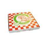 Customized takeaway pizza box eco-friendly and biodegradable fast food packaging paper box for sale