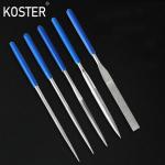 Customized Diamond Coted Needle File 10PCS Half Round Shaped Plastic Coated Grip Handle