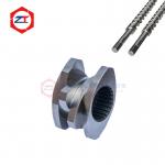 ​Modular High-Shear Twin Screw Blocks 304 Stainless Steel Acid / Alkali Resistant For Biodegradable Plastic Pelletizing for sale
