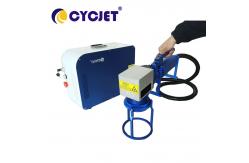 China Portable Coding Marking Machine Handheld Laser Printer For Tire Engraving supplier