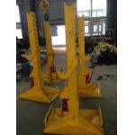 20T Electrical Cable Pulling Tools Adjustable Cable Drum Stand With Wheels for sale
