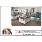 Energy Saving Aerosol Filling Line With Liquid Filling Machine And Aerosol Crimping Machine 