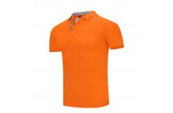 China Customized Printed Orange Polo T Shirt ODM Available supplier