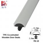 Co-Extruded D Shape Rubber Sealing strips Wooden Door Seal Strip Weatherstrip White Color for sale