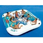 Water Proof Fiesta Inflatable Floating Island , Family Inflatable Boat for sale