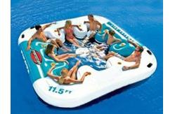 China Water Proof Fiesta Inflatable Floating Island , Family Inflatable Boat supplier