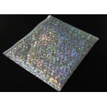 220x160mm Shiny Holographic Bubble Envelope Mailers with Zipper Cosmetic Bubble Jiffy Bag for sale