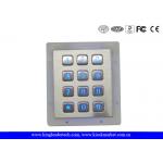 3×4 Matrix Metal Numeric Keypad 12 Backlit SS Keys Panel Mount