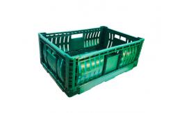 China Stacking Custom Plastic Storage Crate Folding Vegetable Storage Basket supplier