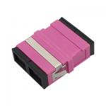 SC OM4 DX Fiber Optic Adapter / Coupler Without Flange for sale
