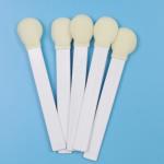145mm White PP Stick 30mm Big Round Head Sponge Stick Medical Foam Swab Applicator for sale