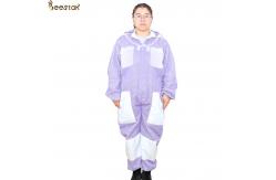 China Purple 3 Layer Beekeeper Suit Ventilated Beekeeping Suit Beekeeper Uniform supplier