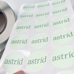 Custom Text Image Adhesive Printing Round Label Stickers Waterproof Vinyl Sticker Roll