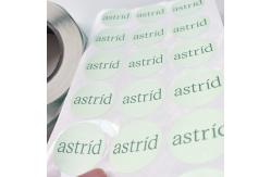 China Custom Text Image Adhesive Printing Round Label Stickers Waterproof Vinyl Sticker Roll supplier
