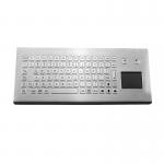 Ip68 Fully Sealed Rugged Industrial Metal Keyboard With Resistive Touchpad for sale