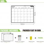 Customized Magnetic Fridge Monthly Calendar Refrigerator Whiteboard Calendar