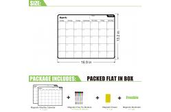 China Customized Magnetic Fridge Monthly Calendar Refrigerator Whiteboard Calendar supplier
