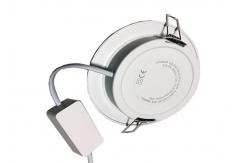 China Meeting Room Led Slim Round Panel Downlight Beam Angle 100 Degrees Driver Outside supplier