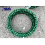 Green Pvc Coated Concertina Razor Wire 450mm Outside Cercle For Security Fence for sale
