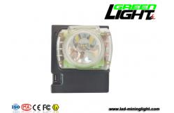 China IP68 Rechargeable Cordless Miner Cap Lamp 0.96W 15000lux supplier