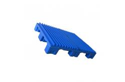 China Stackable 4000Kg Static Injection Molded Plastic Pallets HDPE Blue supplier