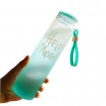 Colorful Frosted 500ml Drink Bottle , Round Lightweight Insulated Drink Containers for sale