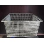 Metal Iron Wire Laundry Fruit Vegetable Storage Stackable Basket With Handle