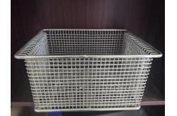 China Metal Iron Wire Laundry Fruit Vegetable Storage Stackable Basket With Handle supplier