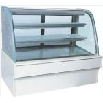 Big Capacity Cake Display Freezer Toughened Glass Wooden Frame 920W for sale