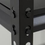 Boltless Rivet Metal Garage Rack With Adjustable Wooden Tiers