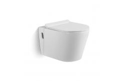 China Ceramic Wall Hung Rimless Toilet with Concealed Cistern supplier