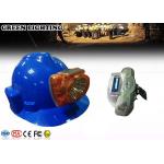 IP68  5.2Ah Rechargeable Led Headlamp With OLED Digital Display , 2W Power