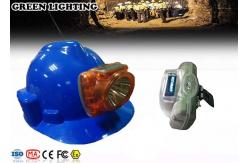 China IP68  5.2Ah Rechargeable Led Headlamp With OLED Digital Display , 2W Power supplier